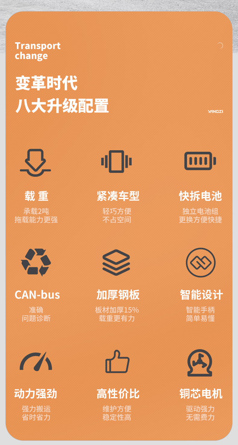 揚(yáng)子全電動(dòng)2噸搬運(yùn)車(chē)NPT 電動(dòng)叉車(chē)(圖2) 揚(yáng)子全電動(dòng)2噸搬運(yùn)車(chē)NPT 電動(dòng)叉車(chē)(圖2)